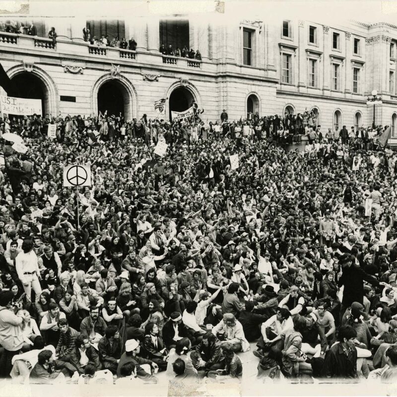 Vietnam protest at MN State capitol Spring 1970